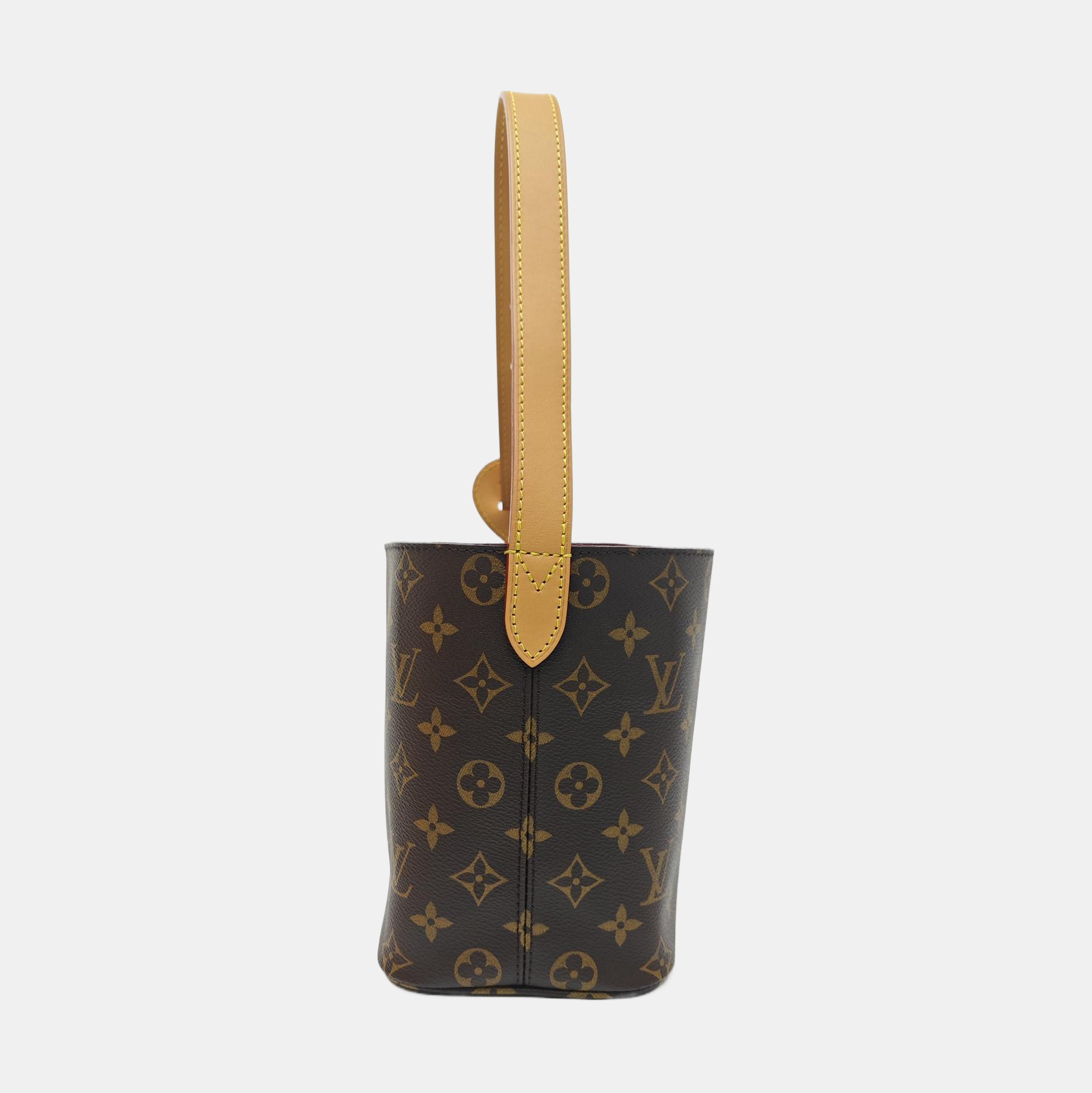 ALL IN BB Monogram Coated Canvas Brown