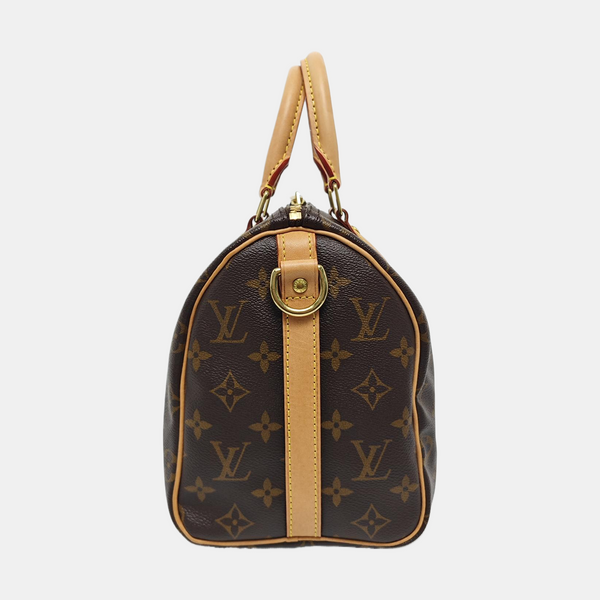 SPEEDY 25 Monogram Coated Canvas Brown