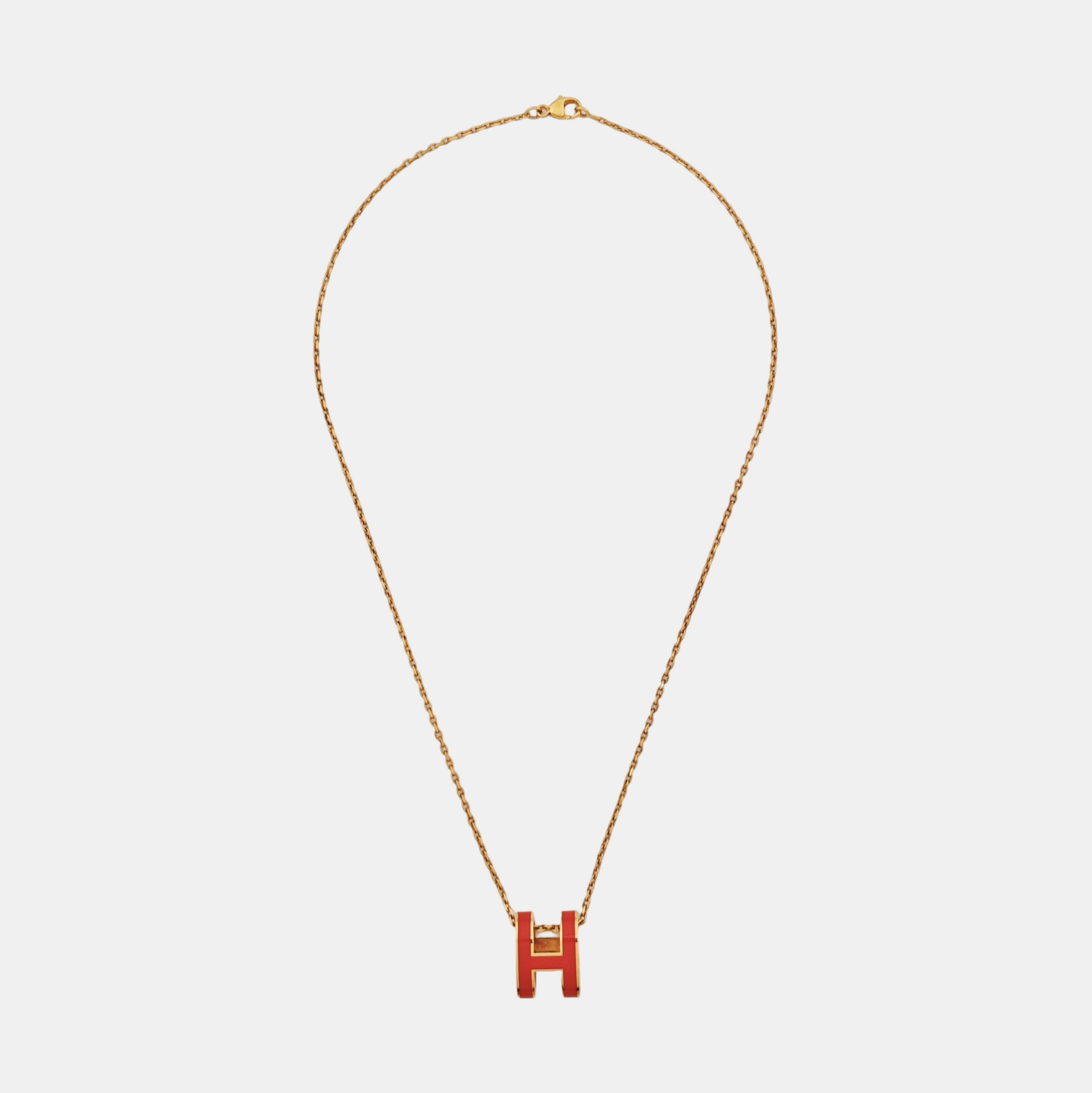 Pop H Metal Rose Gold Necklace