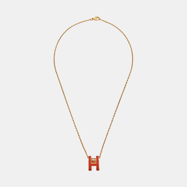 Pop H Metal Rose Gold Necklace