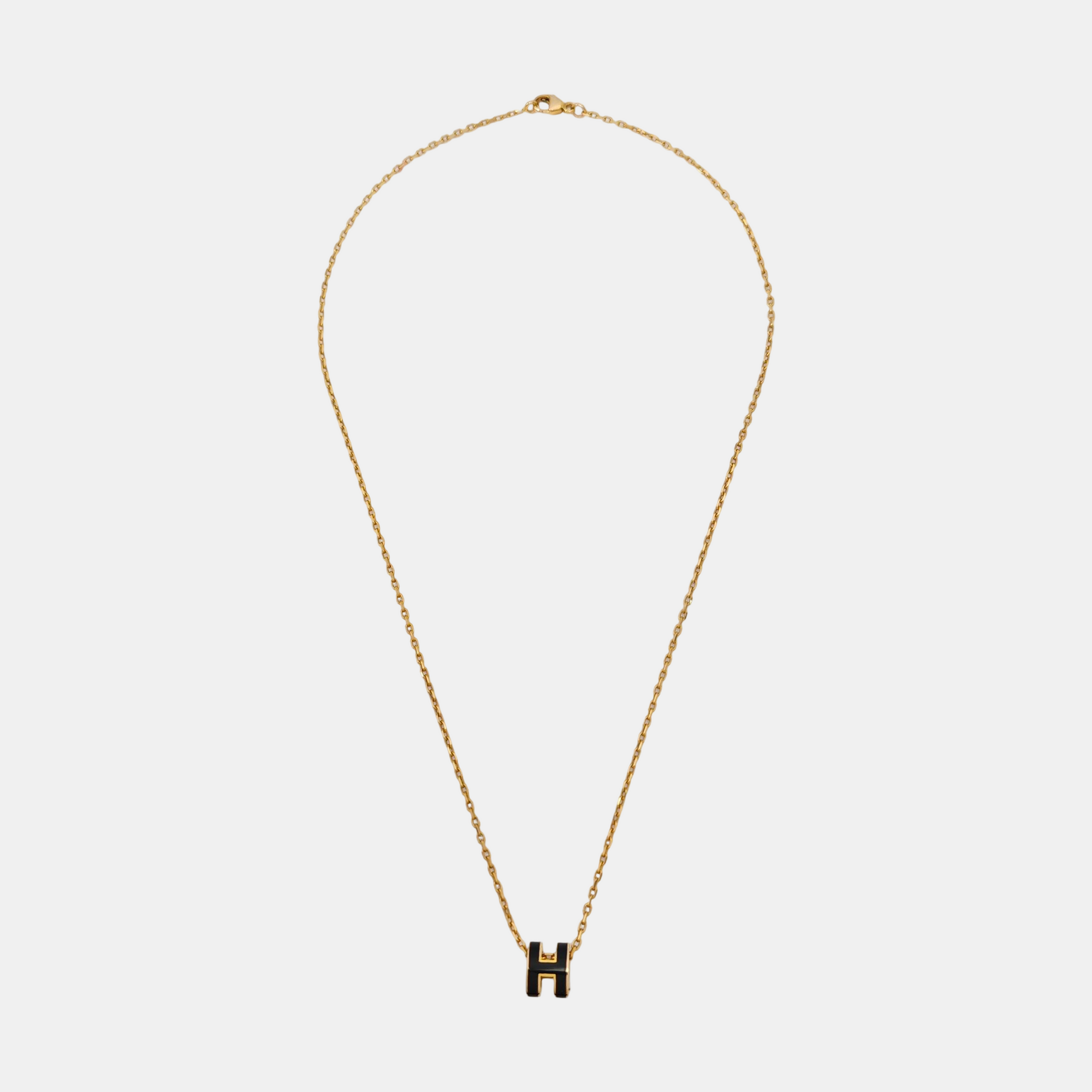 Pop H Metal Rose Gold Necklace