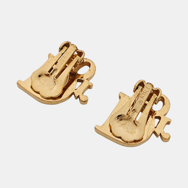 Metal Gold Clip On Earrings