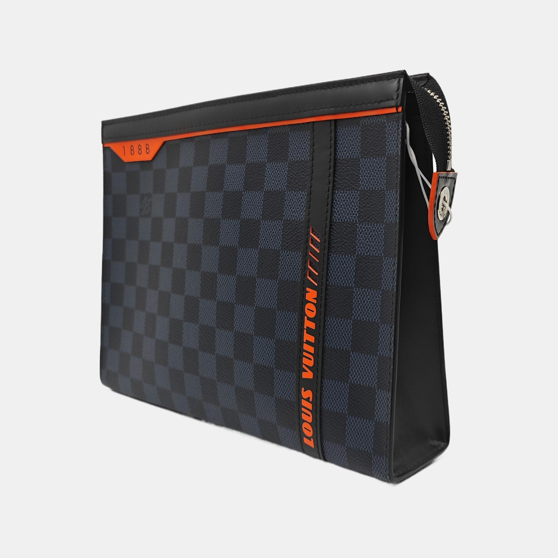 Pochette Voyag MM Damier Coated Canvas Blue