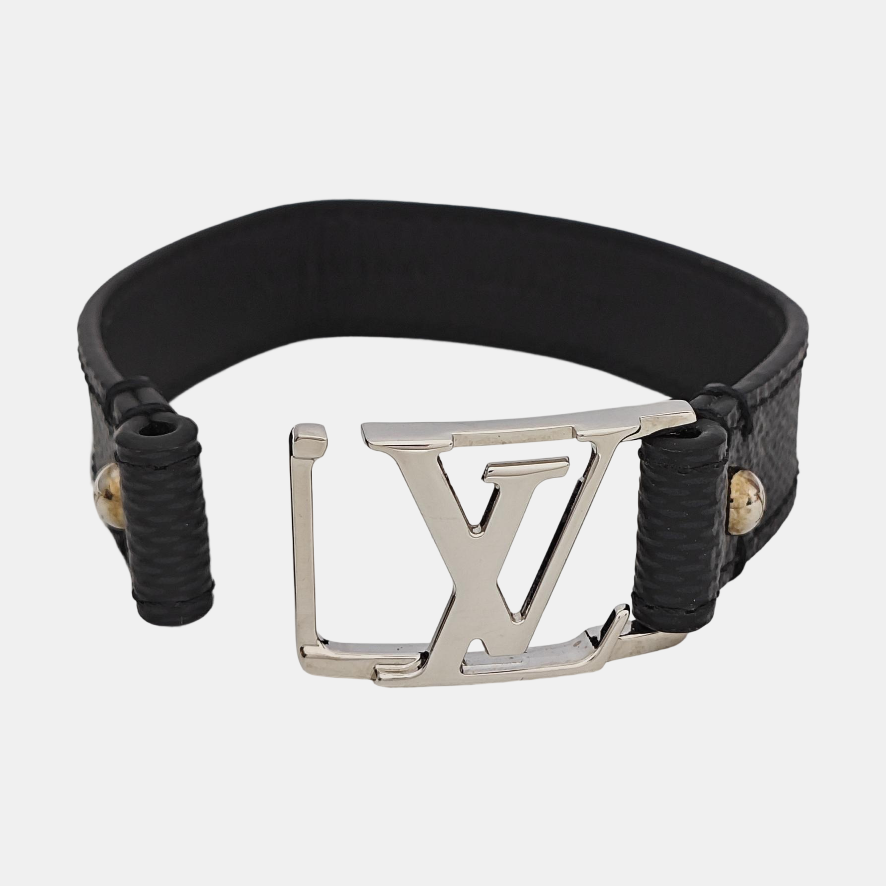 HOCKENHEIM Leather Black Bangle
