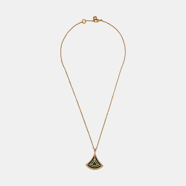 DIVAS' DREAM 18k Gold Green Necklace