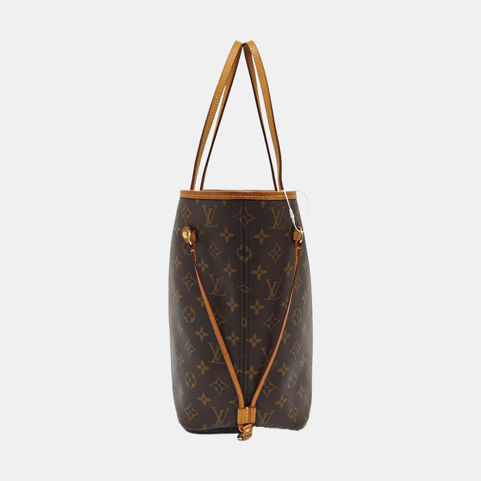 NEVERFULL MM Monogram Coated Canvas Brown