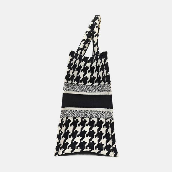 Book Tote Medium Fabric Black