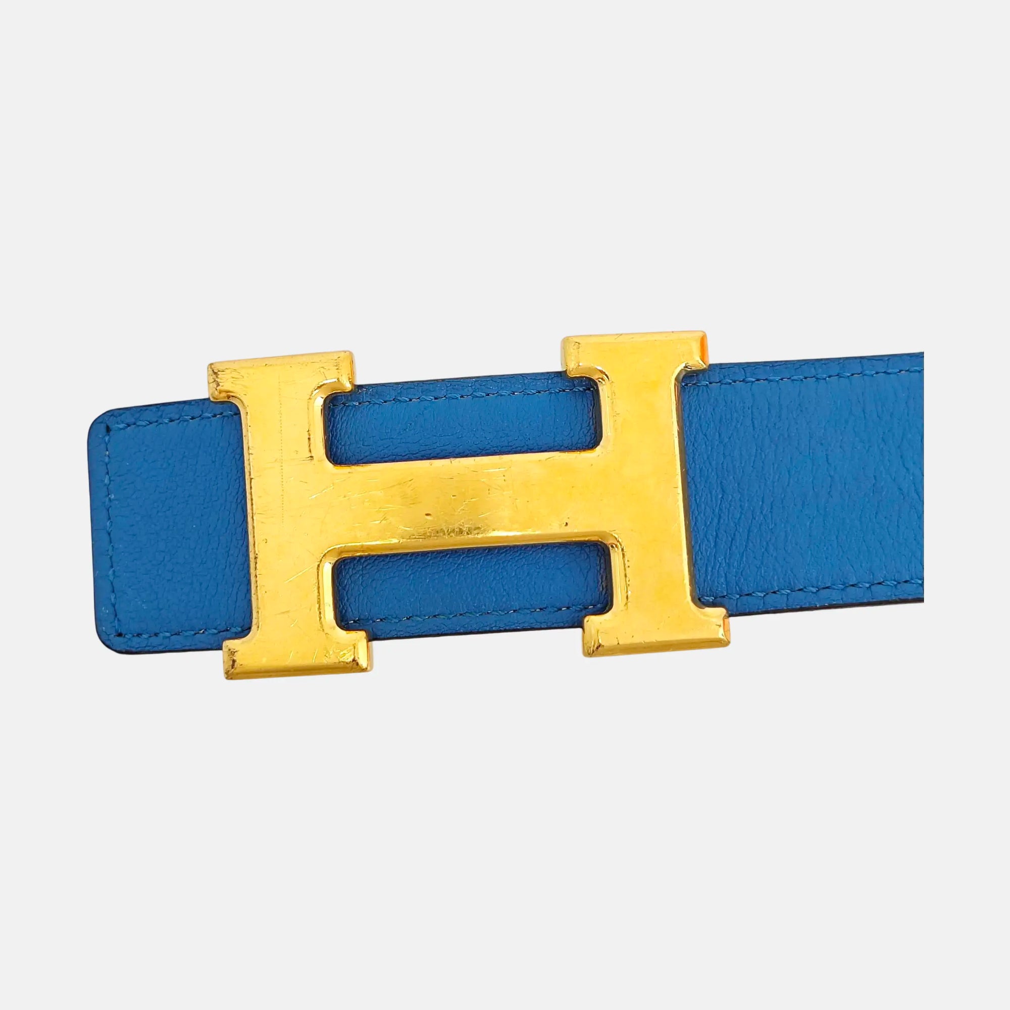 Leather Belt Blue