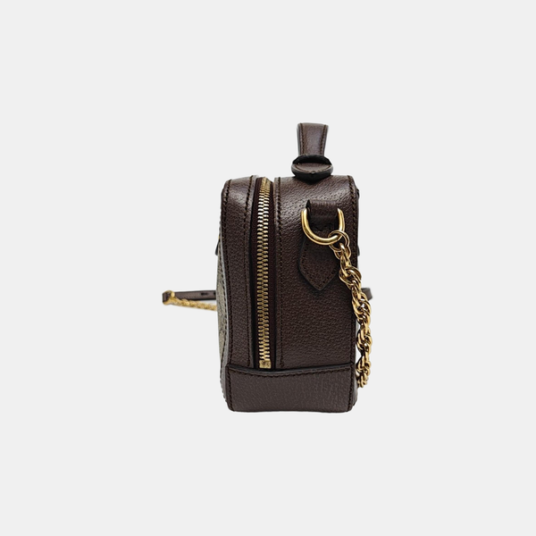 Ophidia Mini Monogram Coated Canvas Beige
