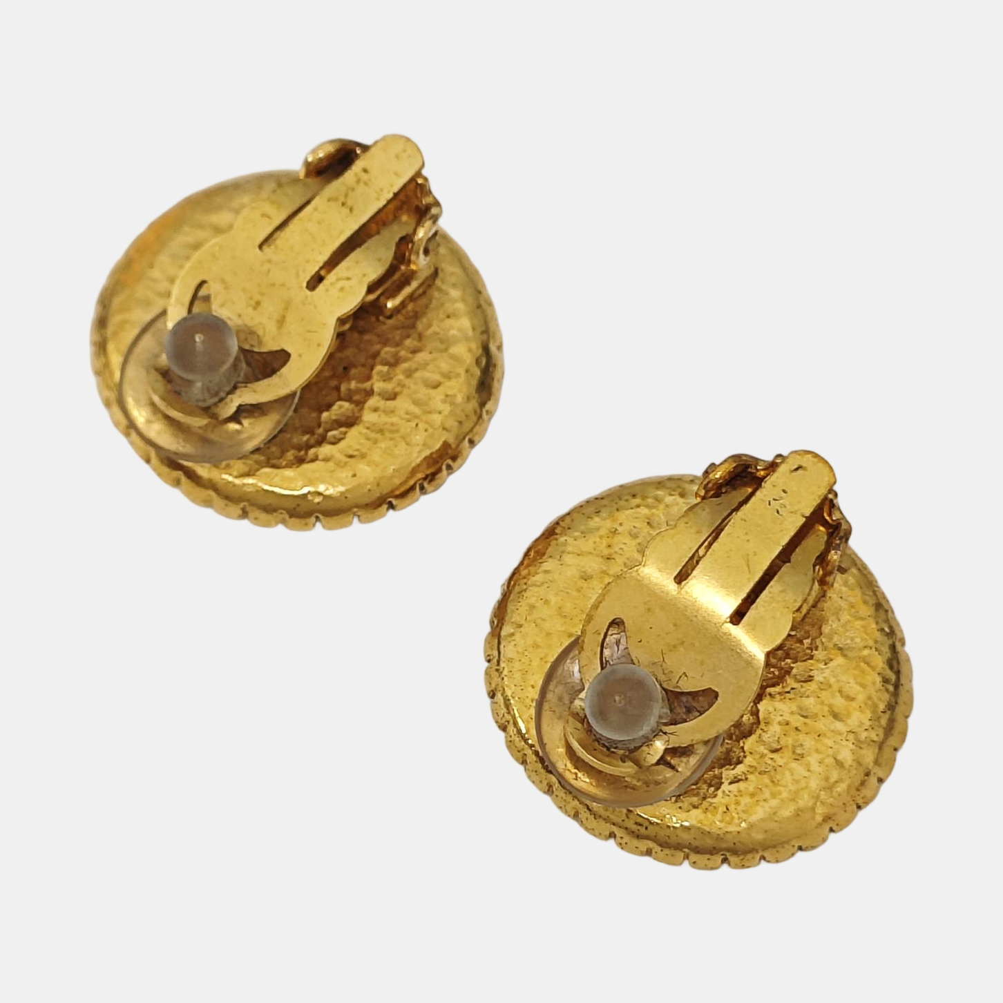 Metal Gold Clip On Earrings