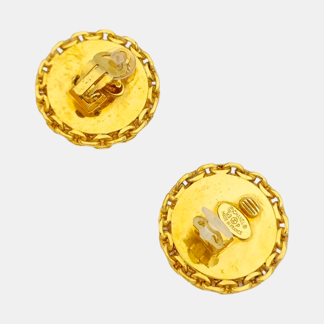 Metal Gold Clip On Earrings