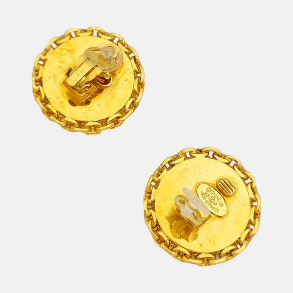 Metal Gold Clip On Earrings