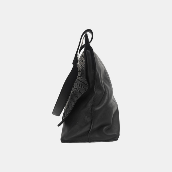 Calfskin Shoulder Bag Black