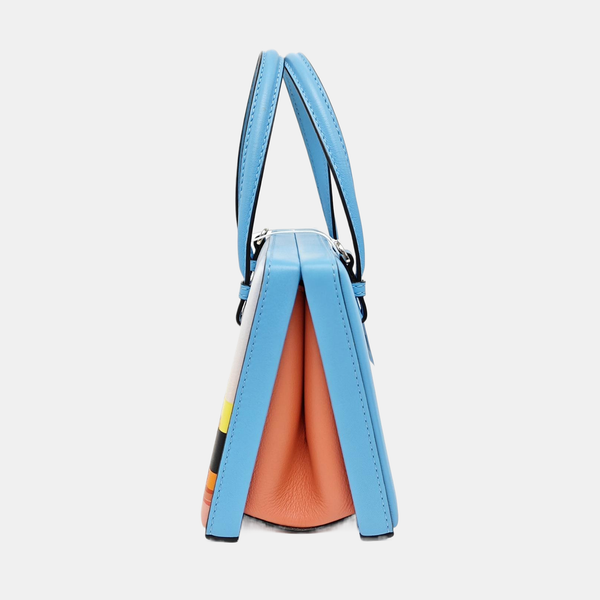 Calfskin Shoulder Bag Multicolor