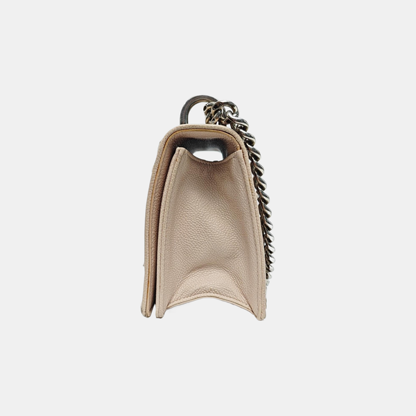 Cannage Calfskin Crossbody Bag Pink