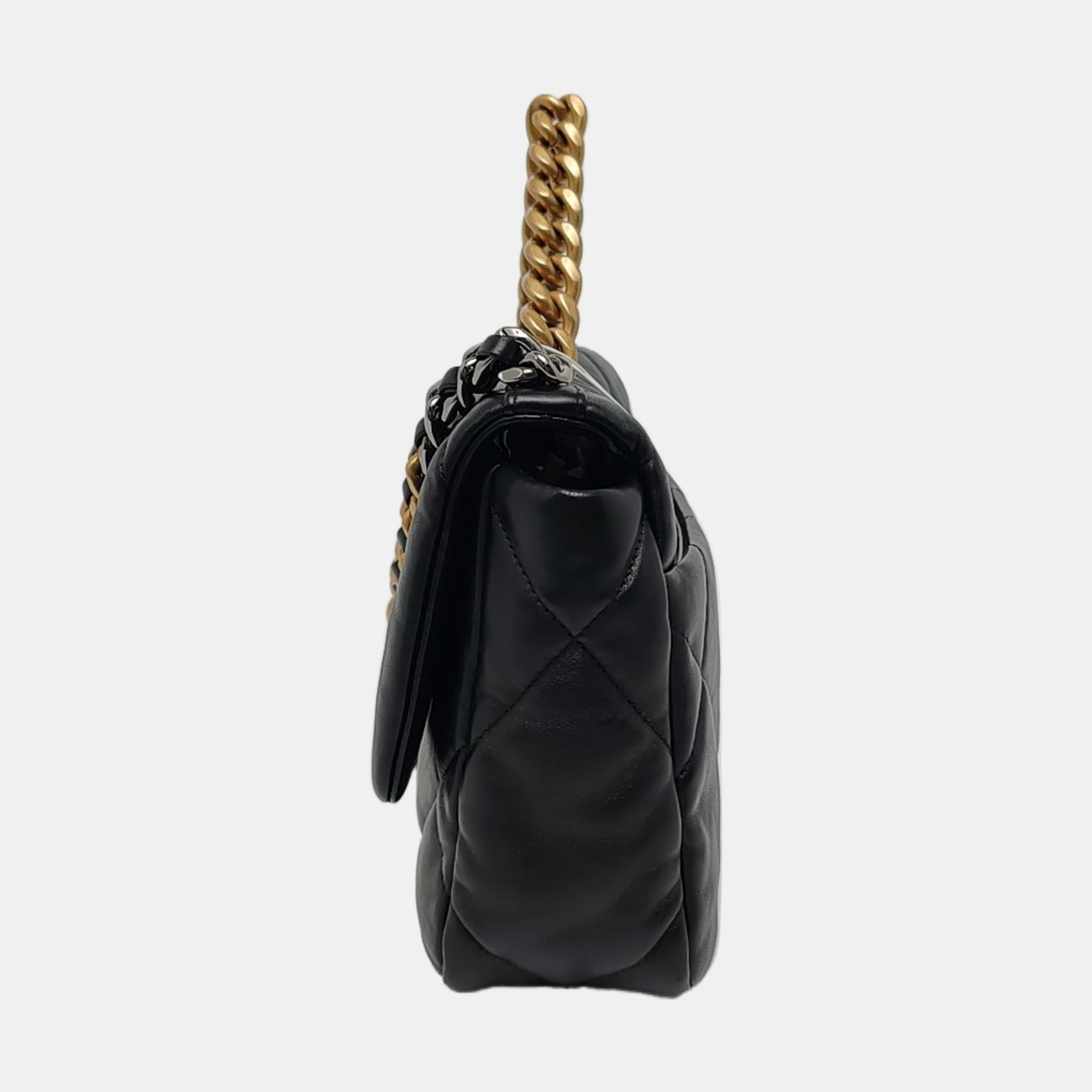 CHANEL 19 Small Quilted Lambskin Black