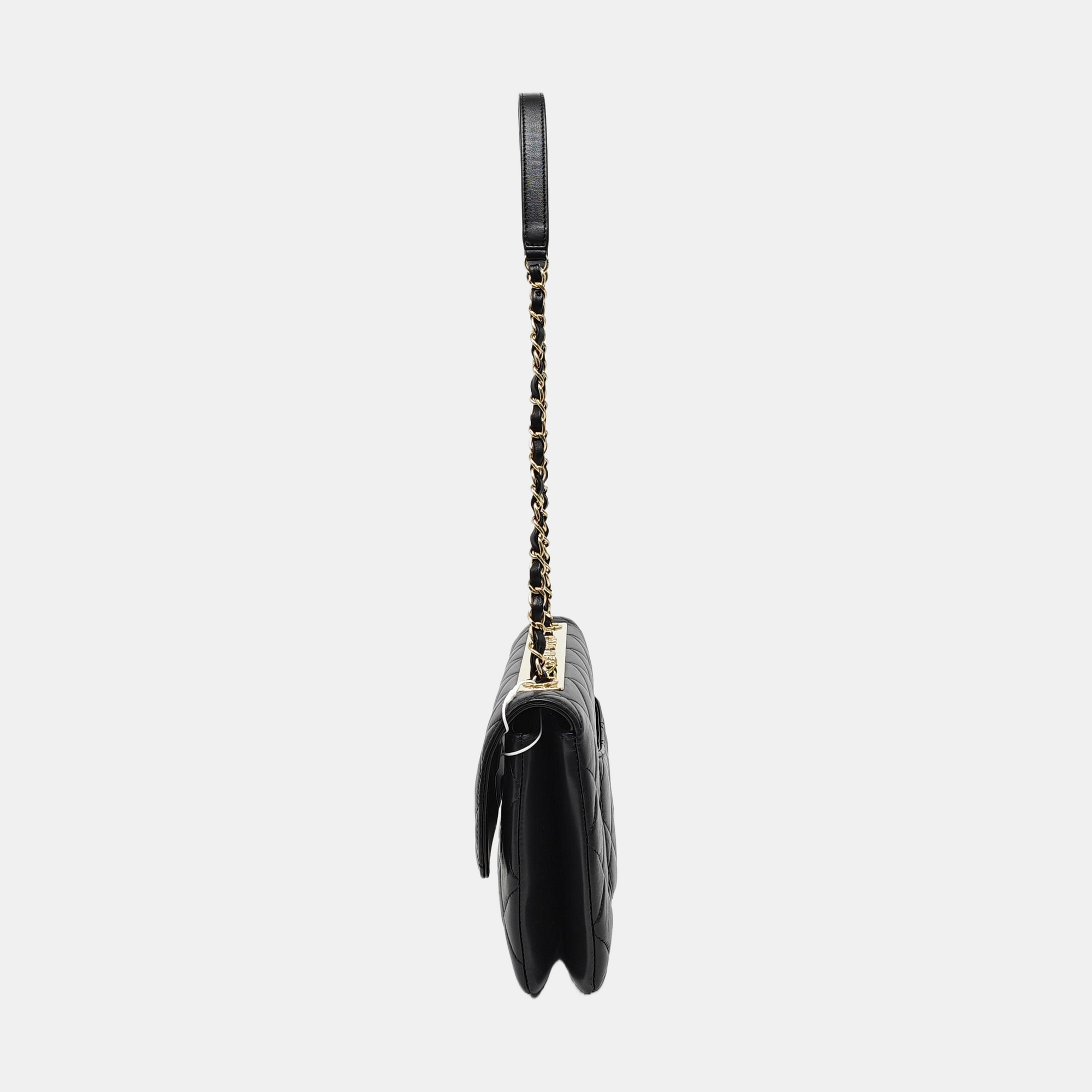 TRENDY CC Quilted Lambskin Black