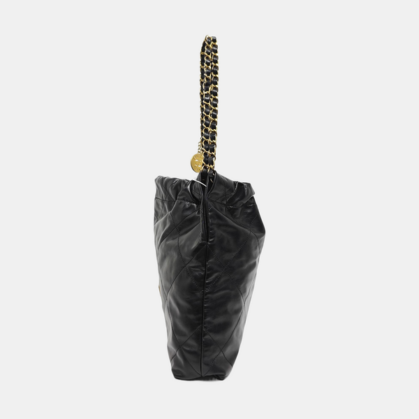 CHANEL 22 Small Quilted Calfskin Black
