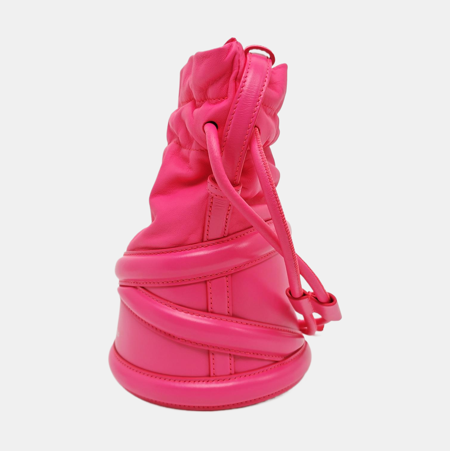 Calfskin Bucket Bag Pink