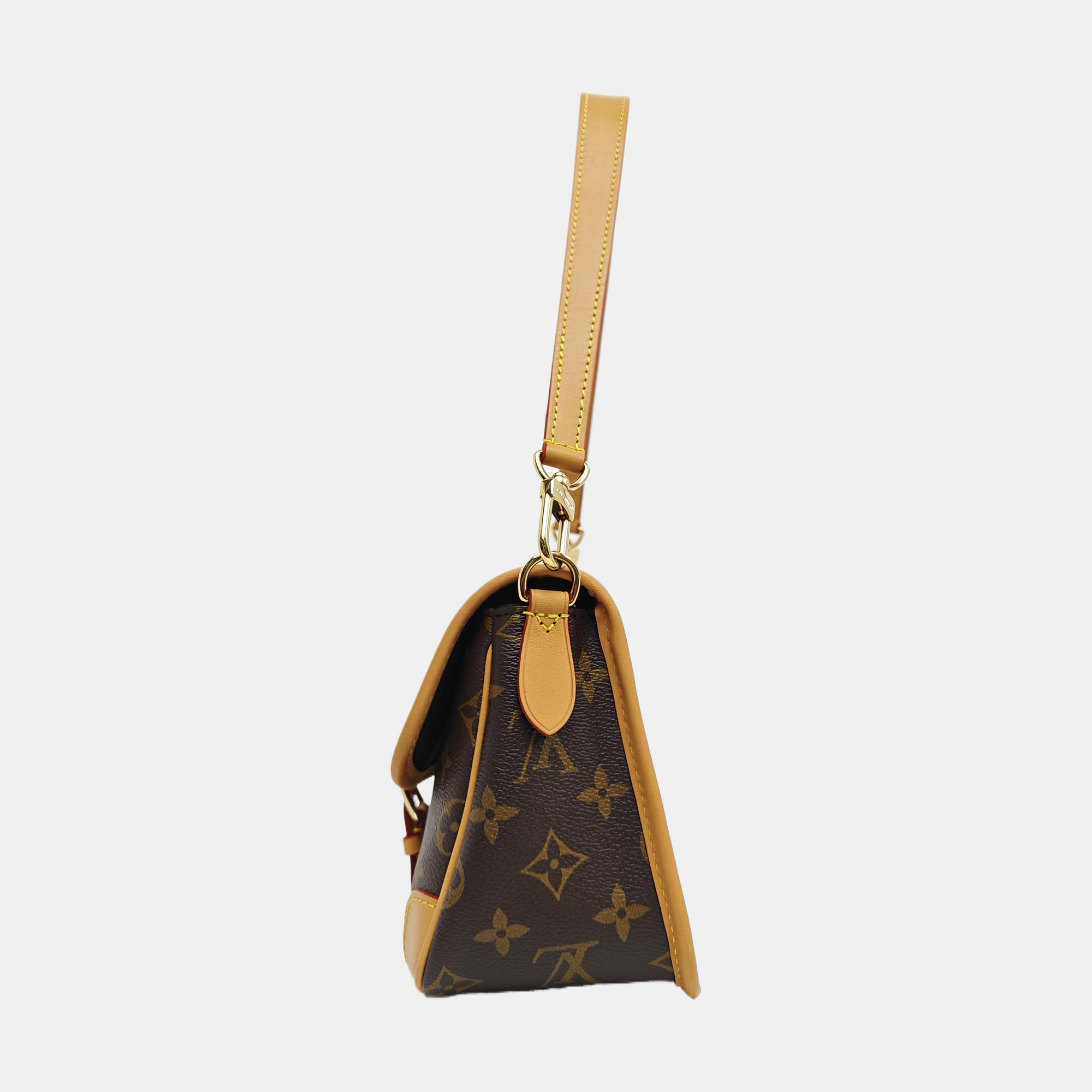 DIANE Monogram Coated Canvas Brown