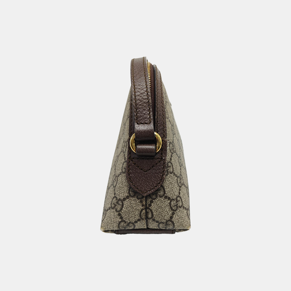 Ophidia Small Monogram Coated Canvas Beige