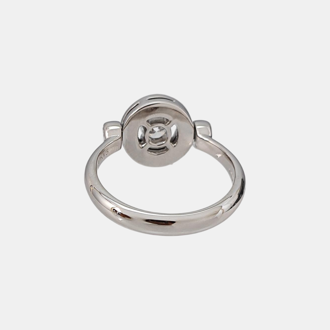 BVLGARI BVLGARI 18k White Gold Silver Ring EU 52