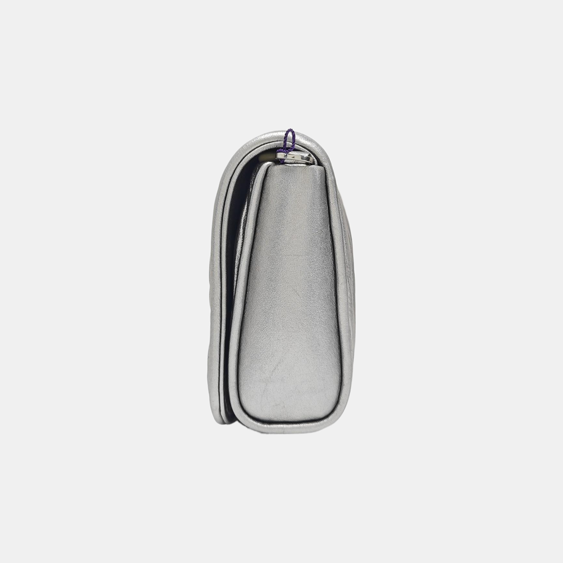 Quilted Lambskin Shoulder Bag Silver