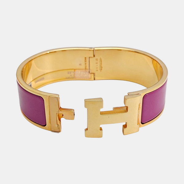 Clic Clac H Metal Rose Gold Bangle