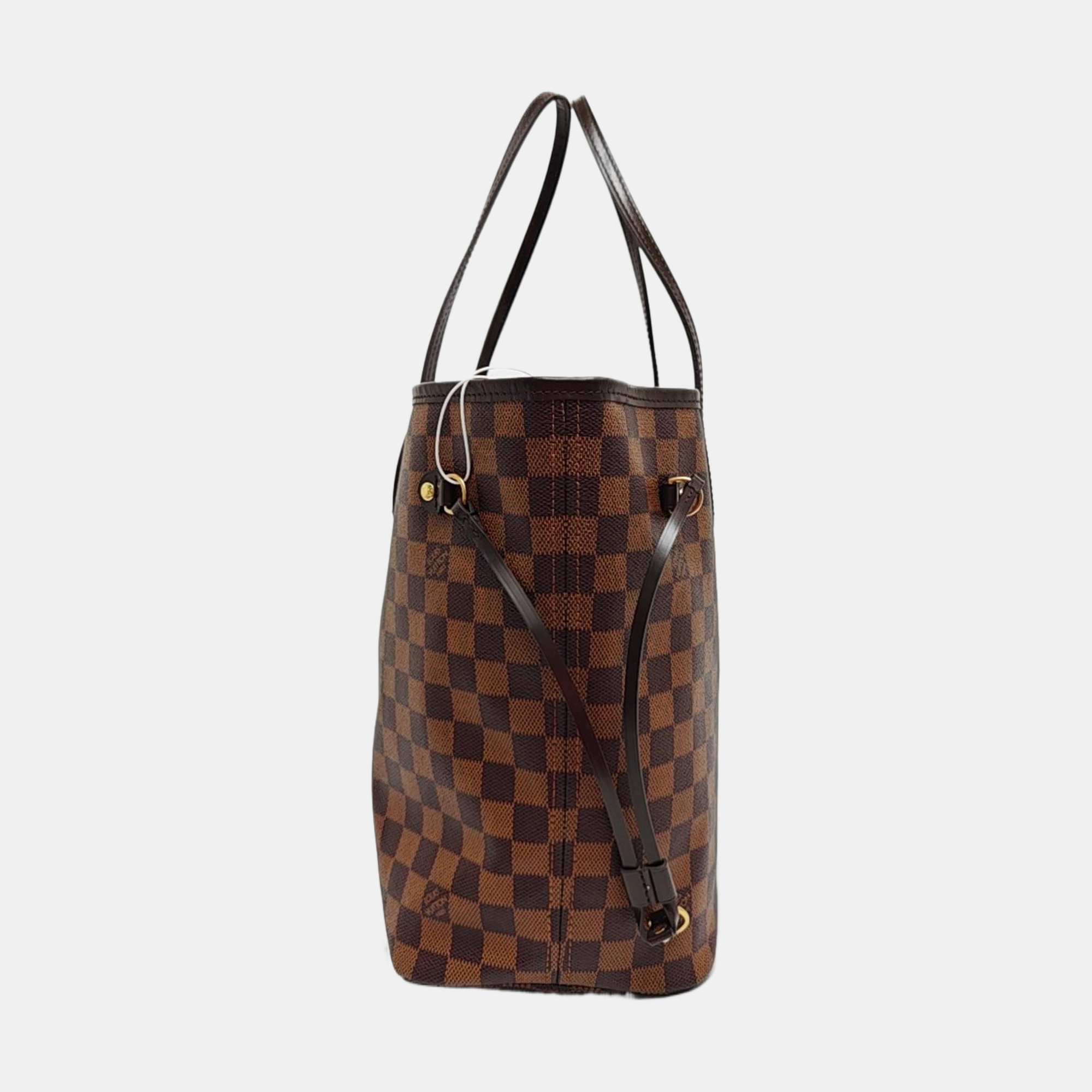 NEVERFULL MM Damier Ebene Coated Canvas Brown