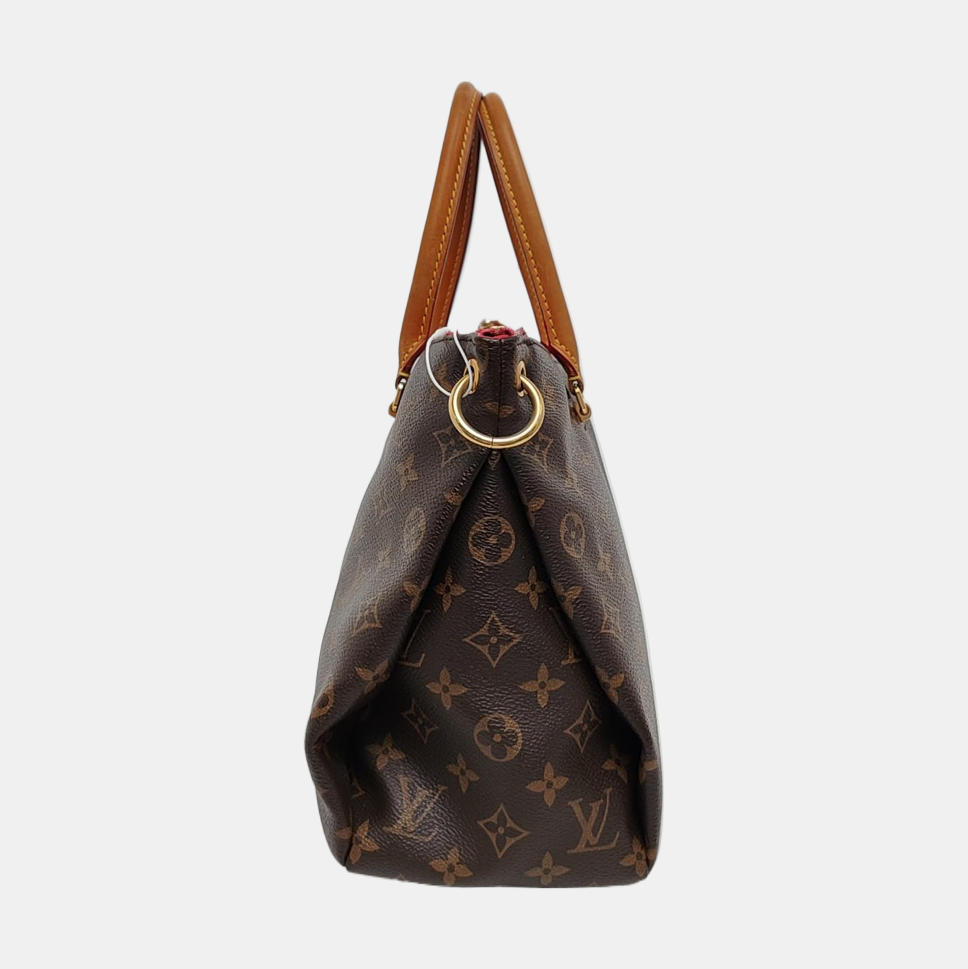 PALLAS MM Monogram Coated Canvas Brown