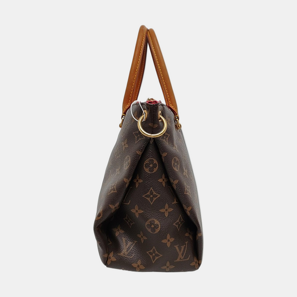 PALLAS MM Monogram Coated Canvas Brown