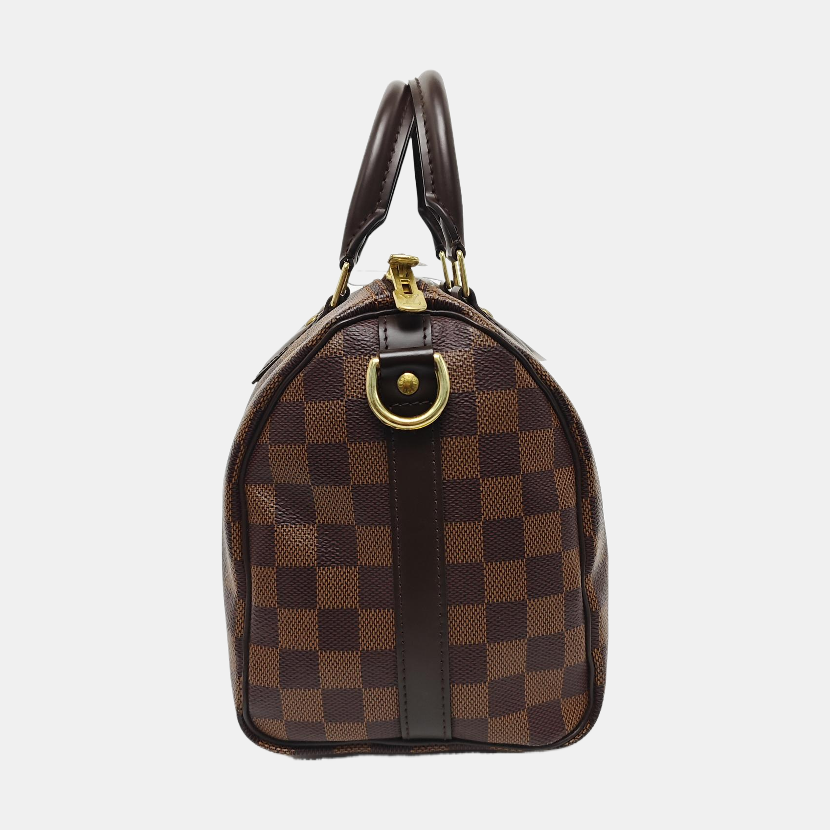 SPEEDY 25 Damier Ebene Coated Canvas Brown