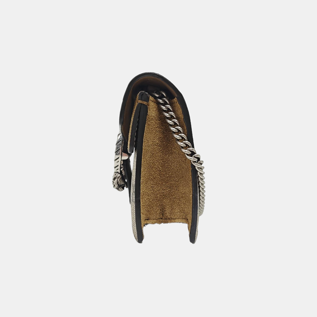 Dionysus Super Mini Monogram Coated Canvas Beige