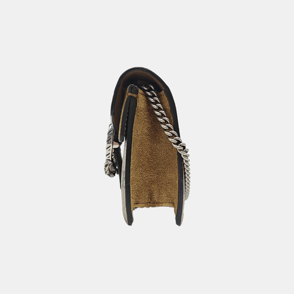 Dionysus Super Mini Monogram Coated Canvas Beige
