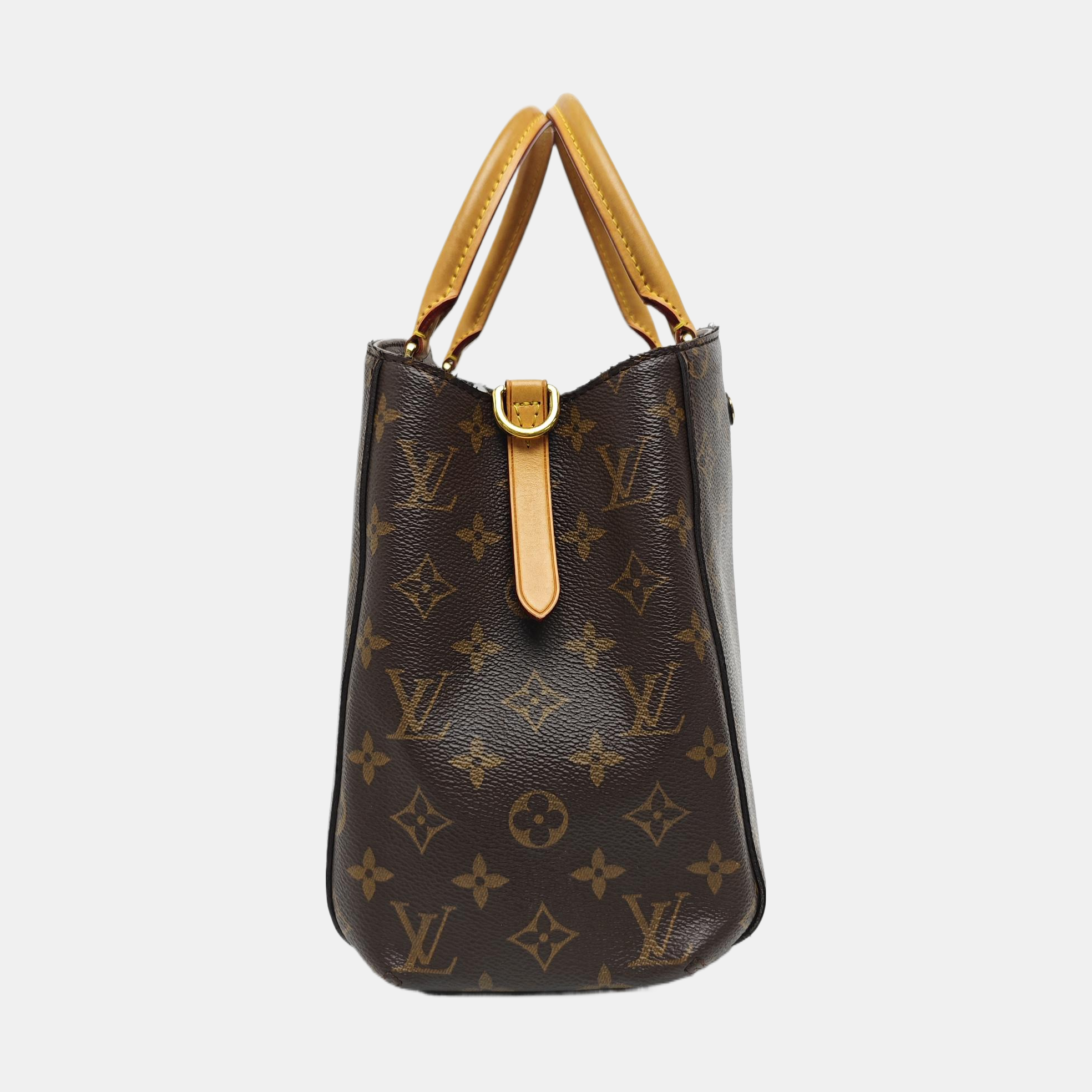 MONTAIGNE Monogram Coated Canvas Brown
