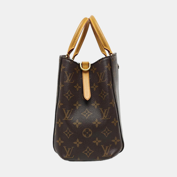 MONTAIGNE Monogram Coated Canvas Brown