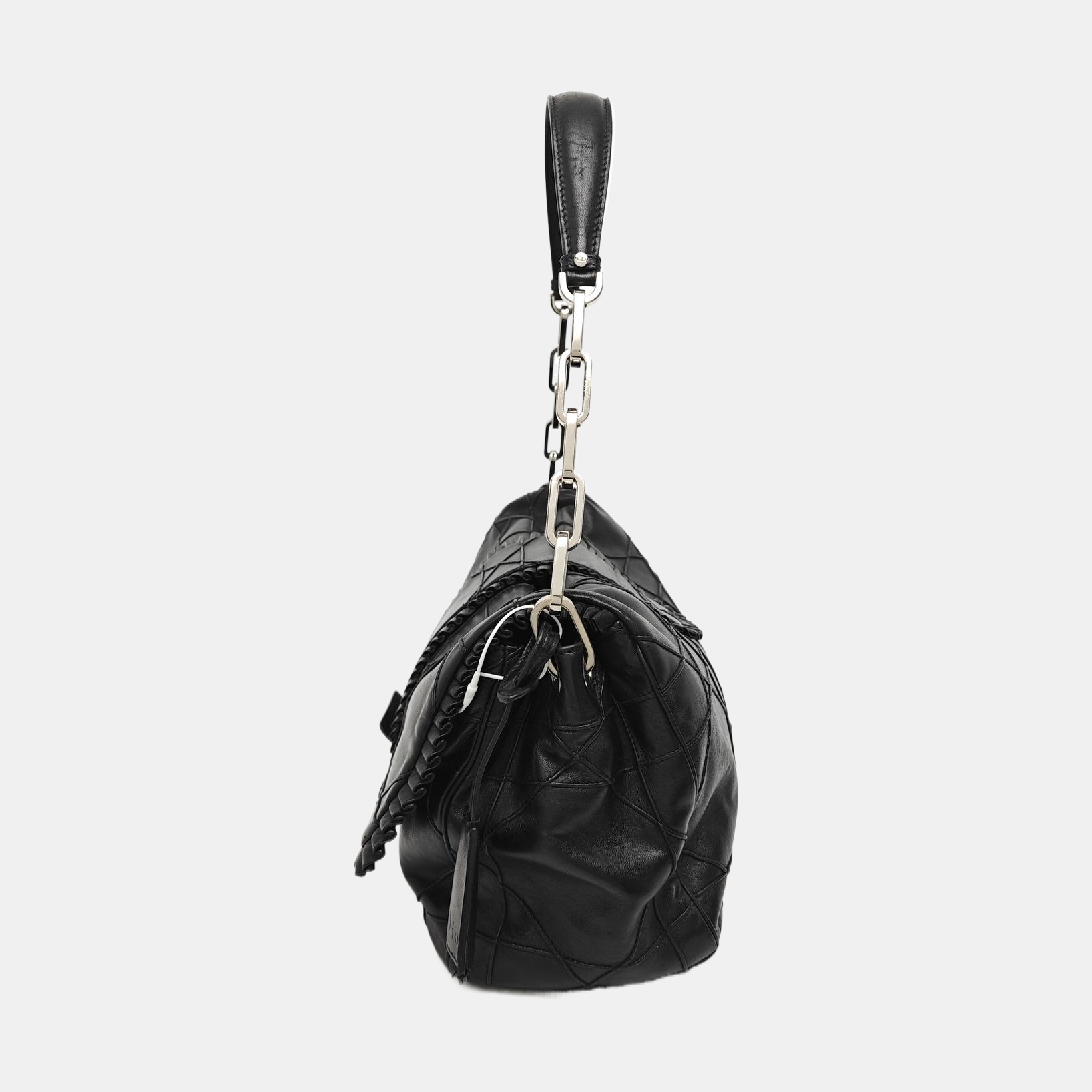 New Lock Cannage Calfskin Black