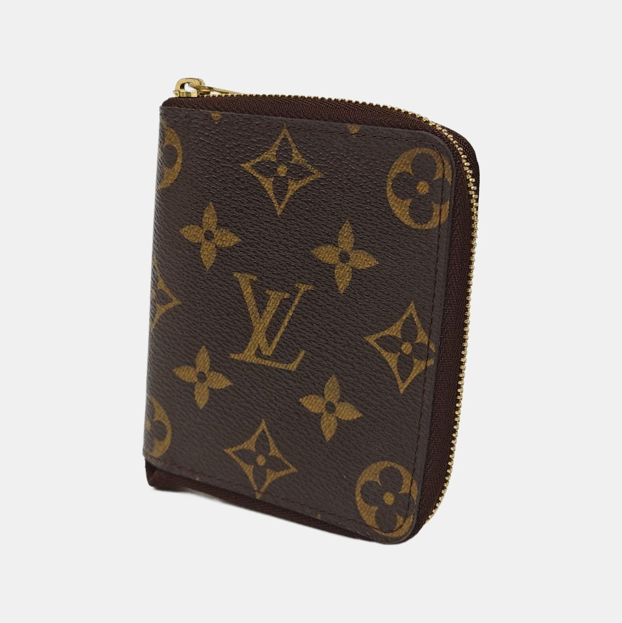 ZIPPY Monogram Coated Canvas Brown Card Holder