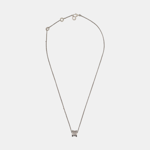 B.ZERO1 18k White Gold Silver Necklace