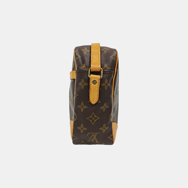 VINTAGE TROCADERO 30 Monogram Coated Canvas Brown
