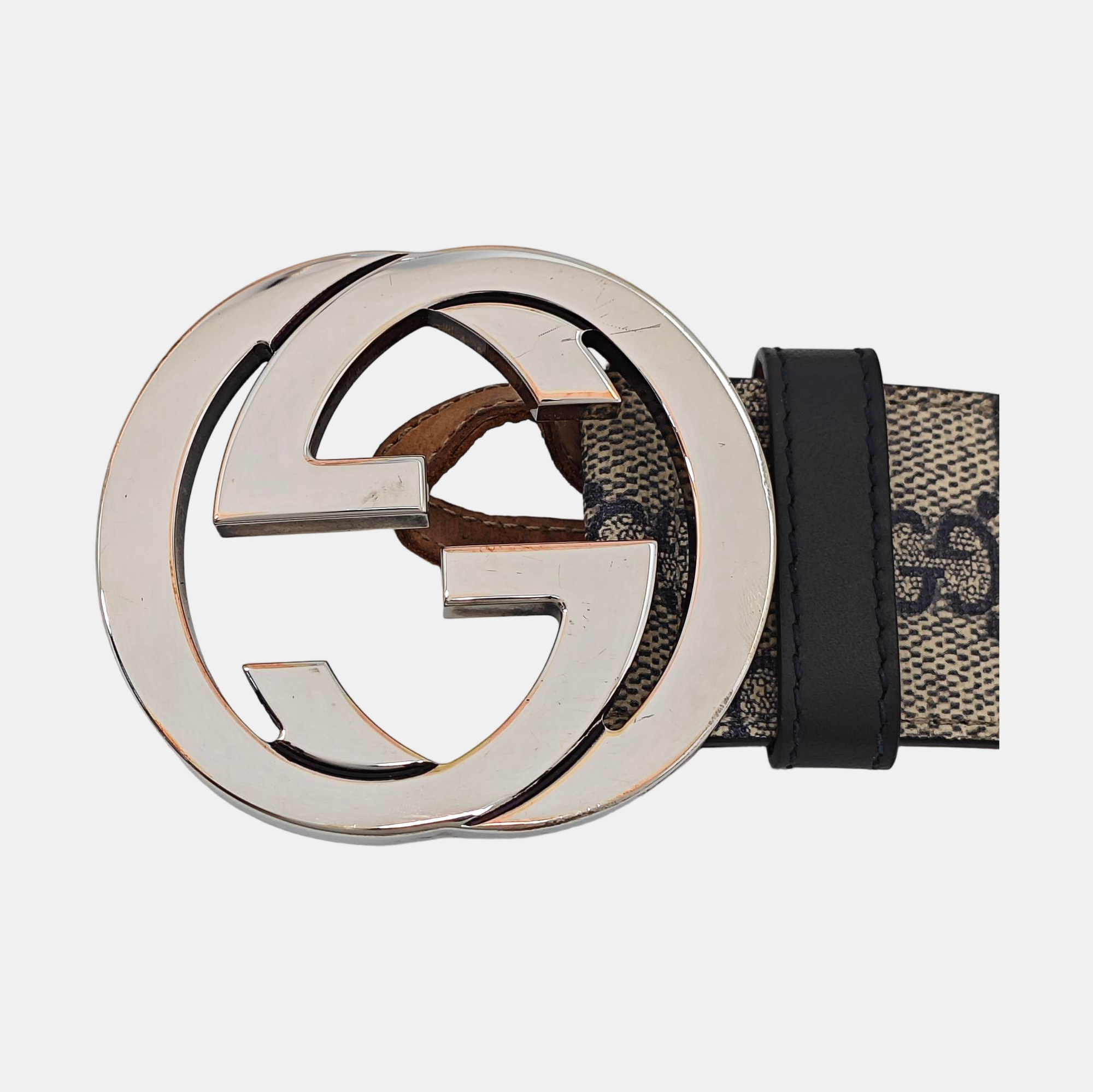 Leather Belt Beige