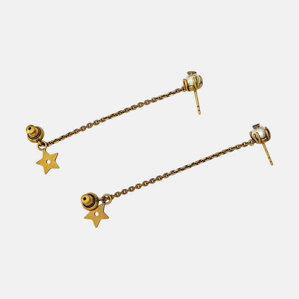 Perles De Désir Metal Gold Earrings