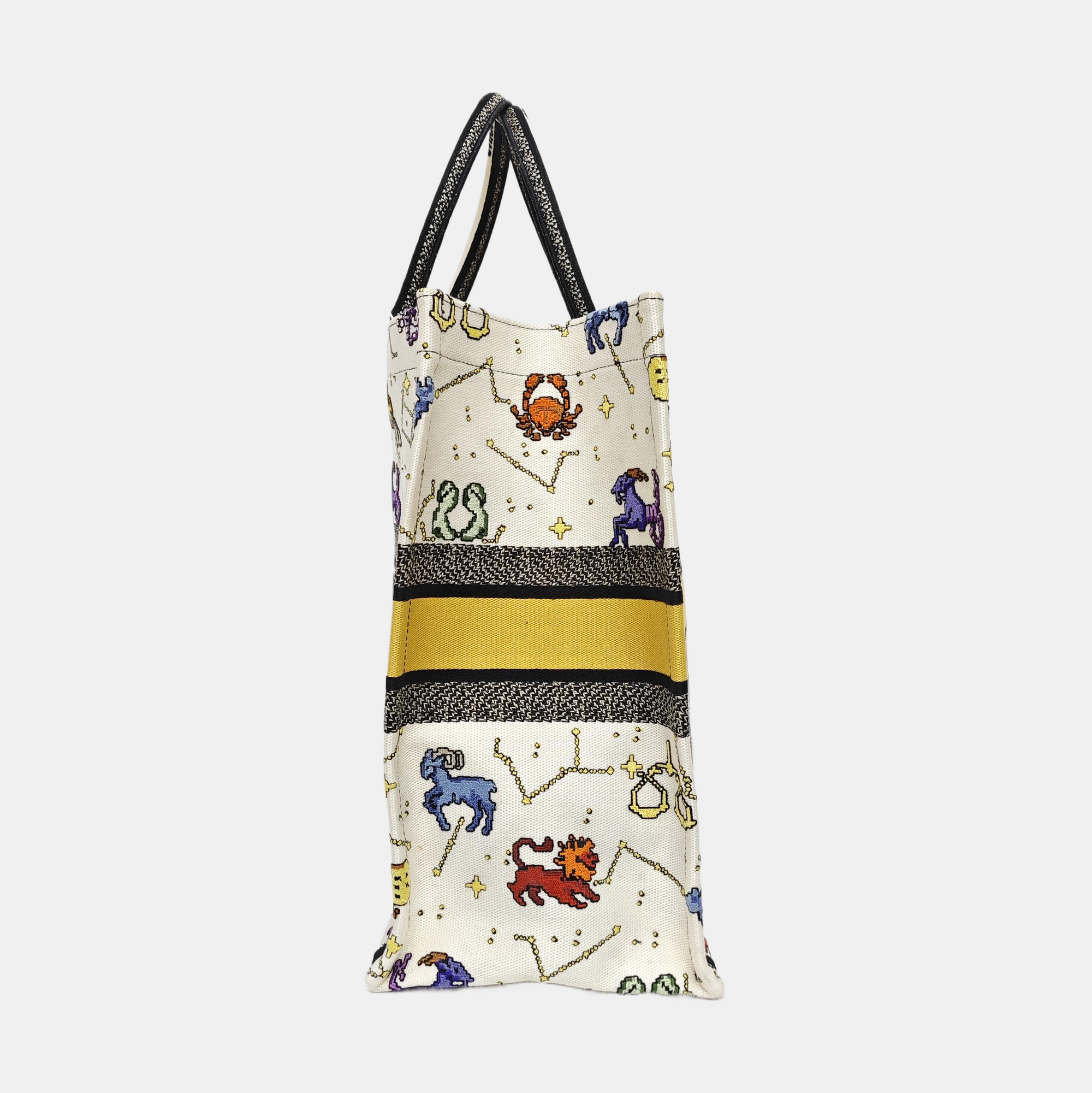 Book Tote Large Canvas White