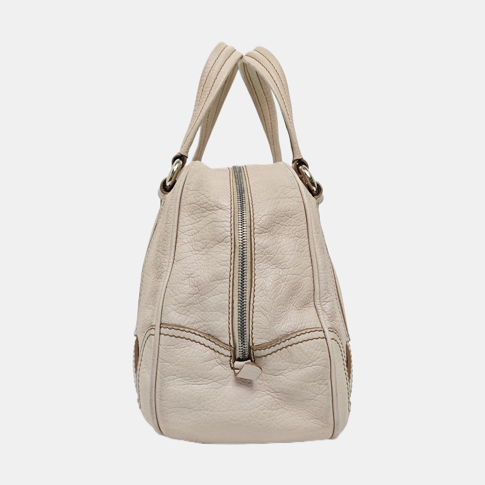 Calfskin Top Handle Bag Pink