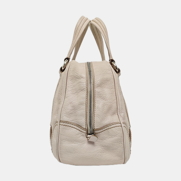 Calfskin Top Handle Bag Pink