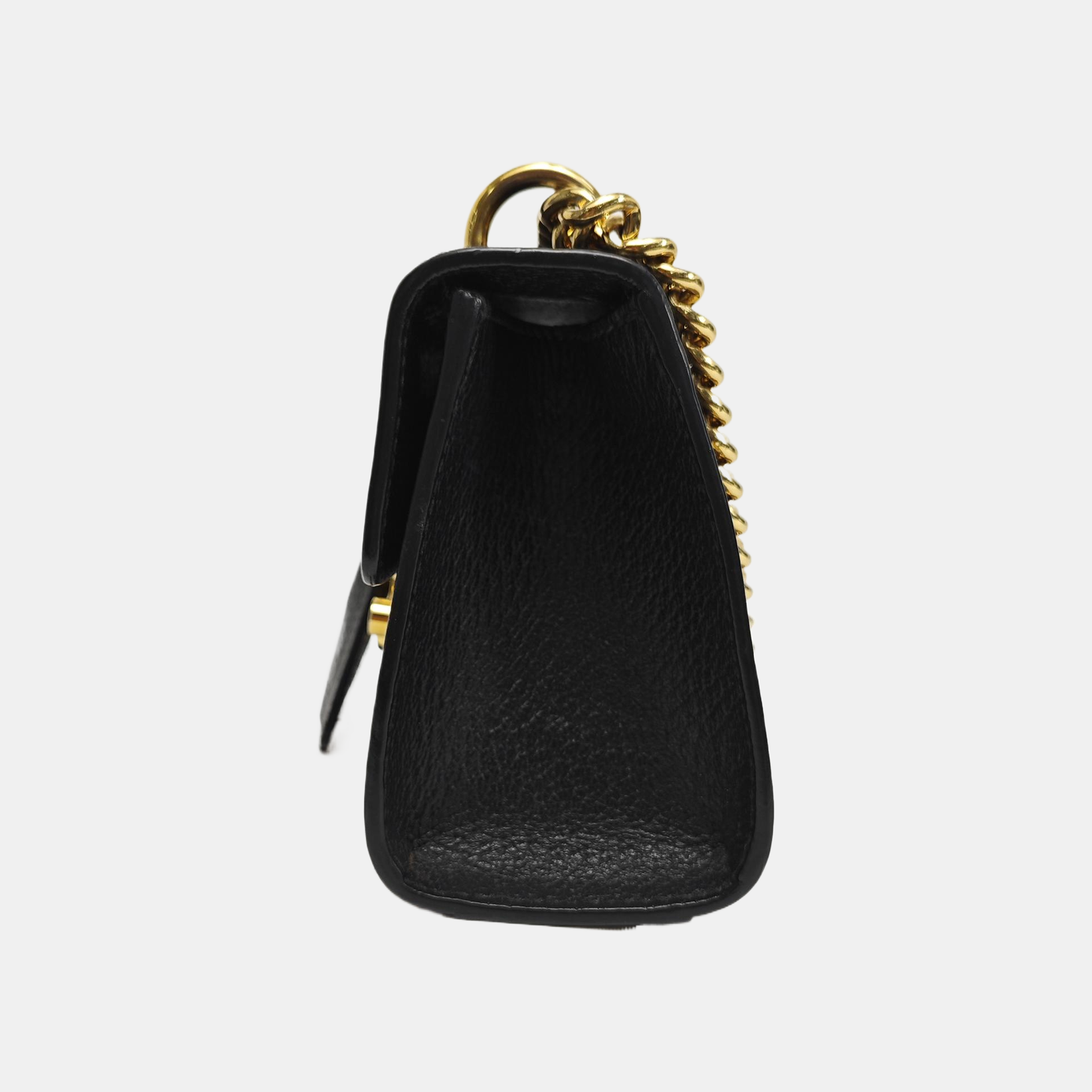 Padlock Small Calfskin Black