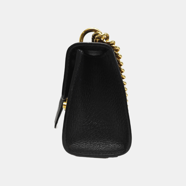 Padlock Small Calfskin Black