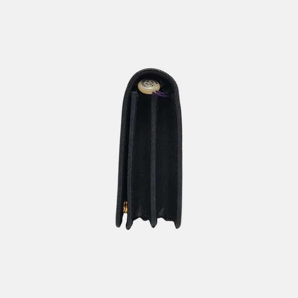 Saffiano Calfskin Shoulder Bag Black