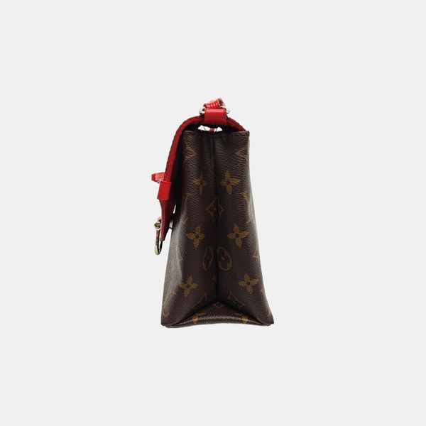 SAINT MICHEL Monogram Coated Canvas Brown