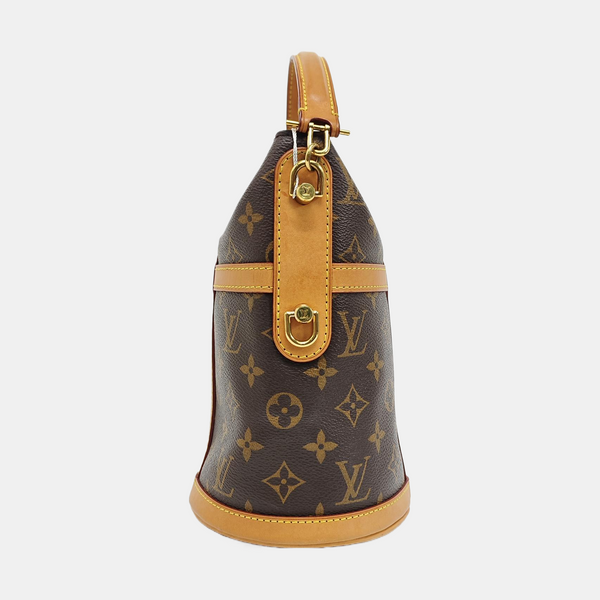 DUFFLE Monogram Coated Canvas Brown